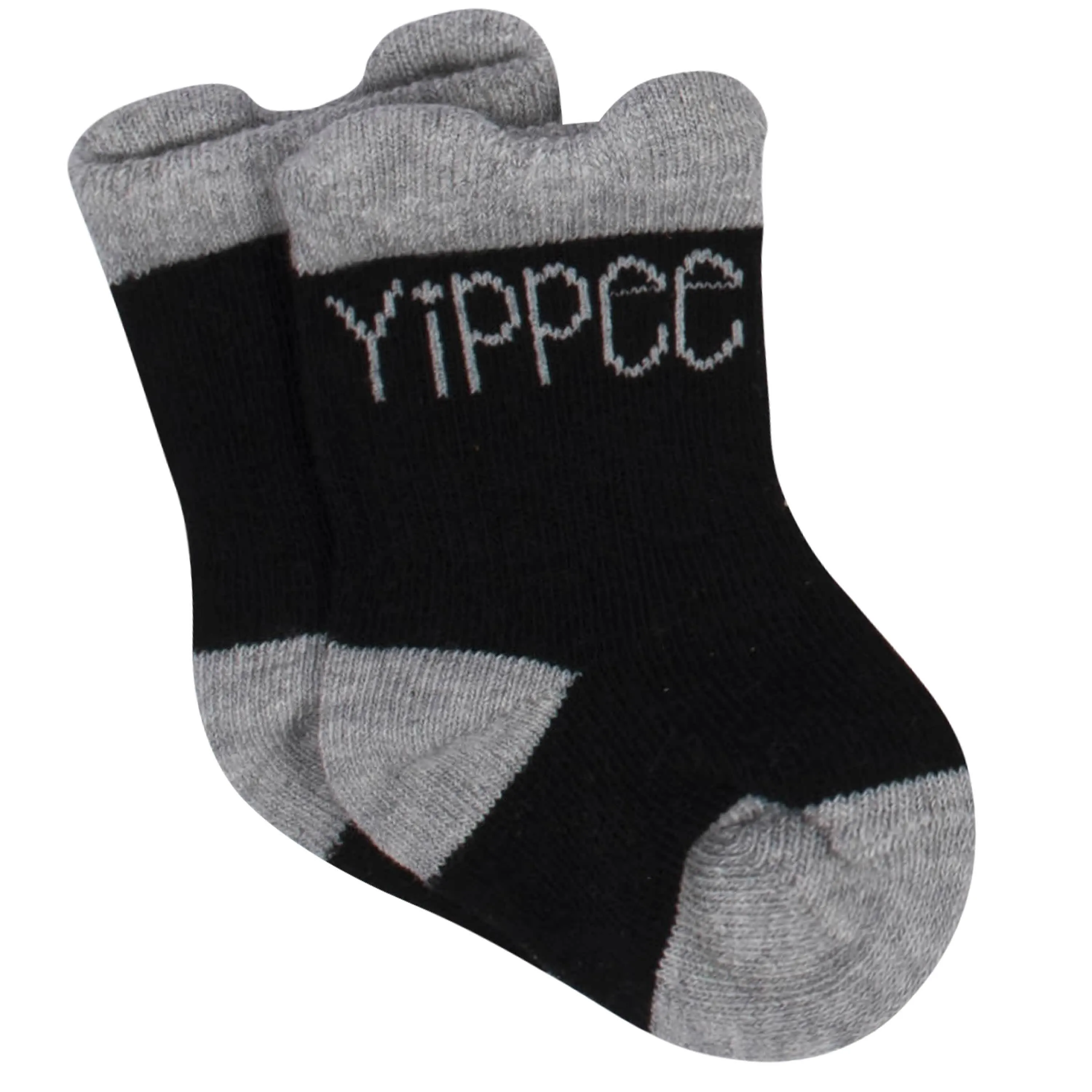 6-Pack Baby Boys Comfy Stretch Badger Wiggle Proof® Socks