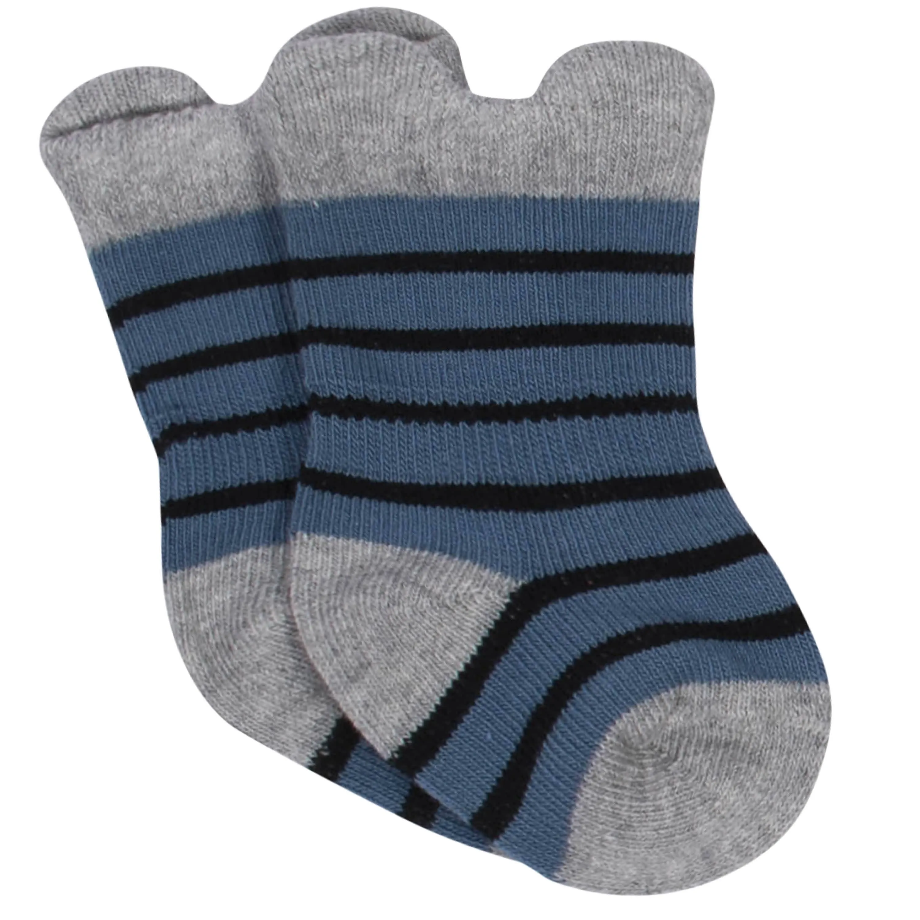 6-Pack Baby Boys Comfy Stretch Badger Wiggle Proof® Socks