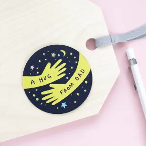 A Hug From Dad Woven Patch