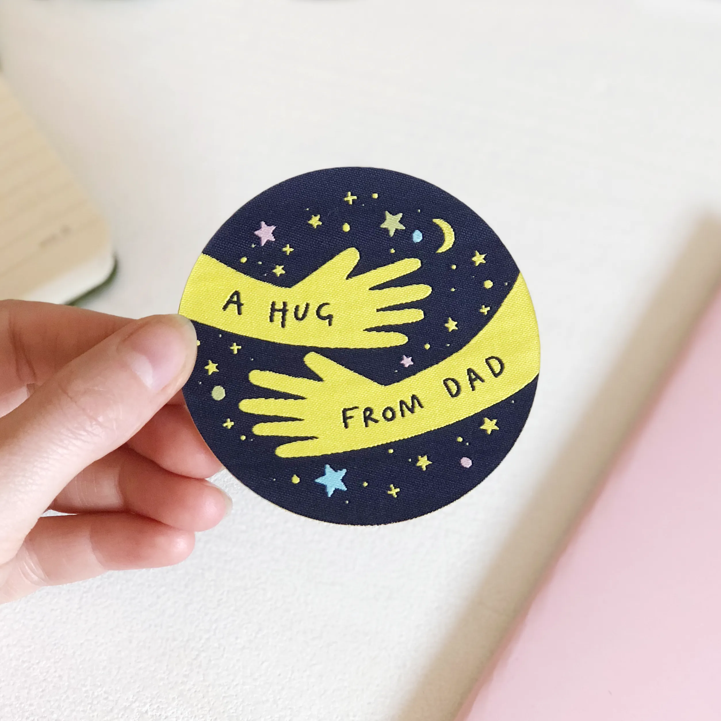 A Hug From Dad Woven Patch
