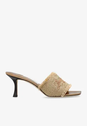 Alexia 70 Woven Lurex Mules