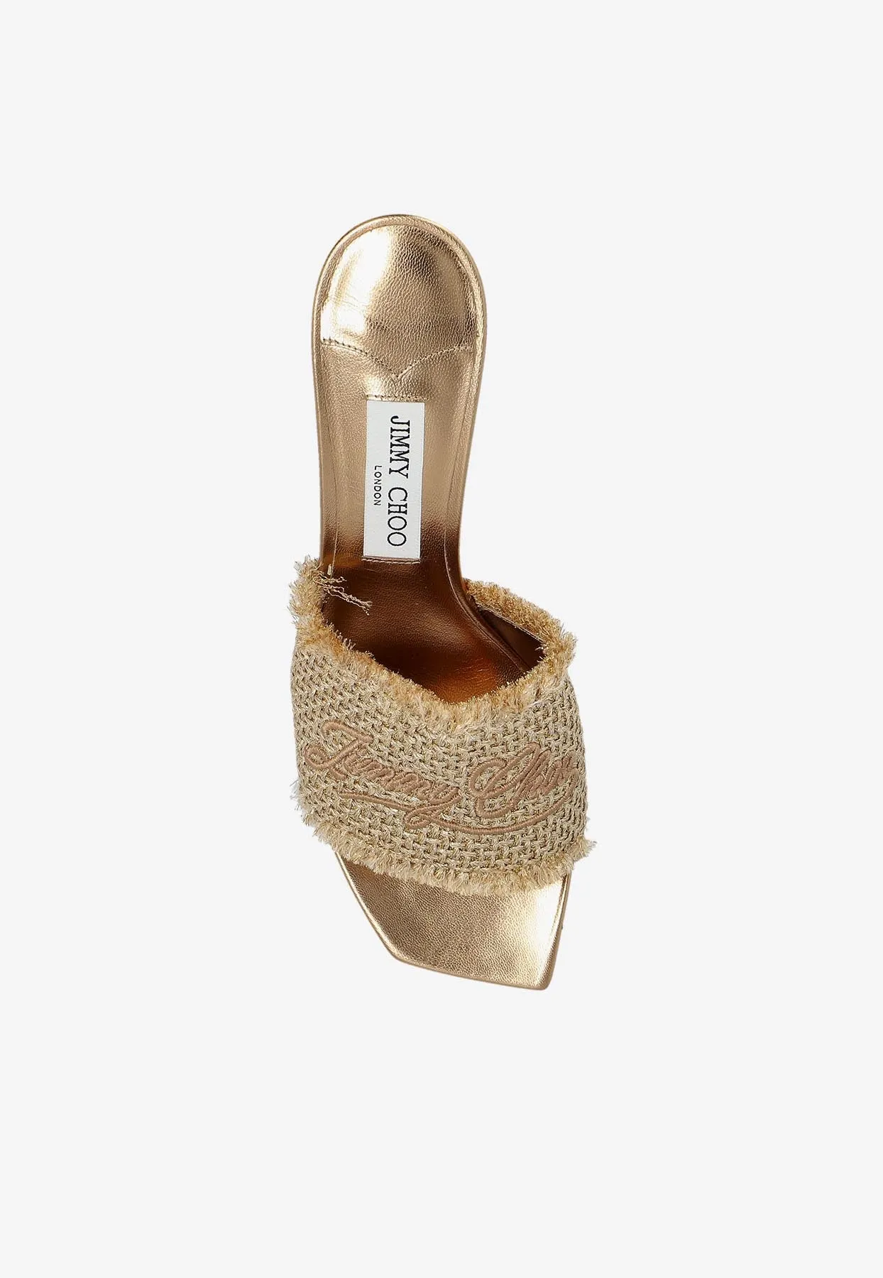 Alexia 70 Woven Lurex Mules