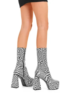 Another Realm Platform Ankle Boots