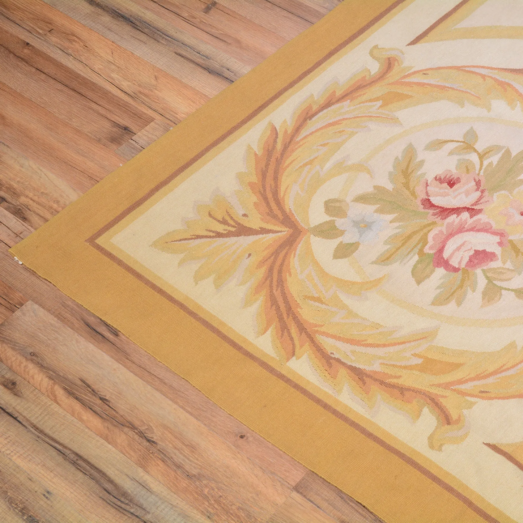 Aubusson Design Needlepoint Handmade Wool Area Rug (Size 10.0 X 14.0) Cwral-7080