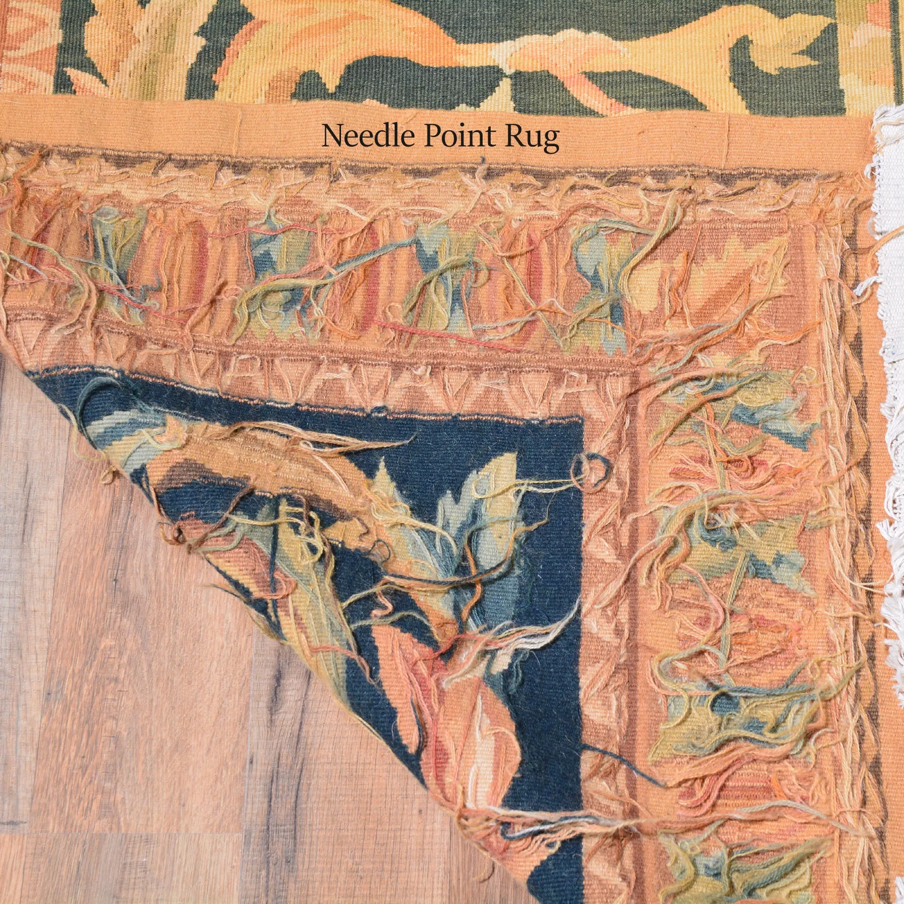 Aubusson Needlepoint Handmade Wool Area Rug (Size 7.0 X 10.0) Cwral-7077