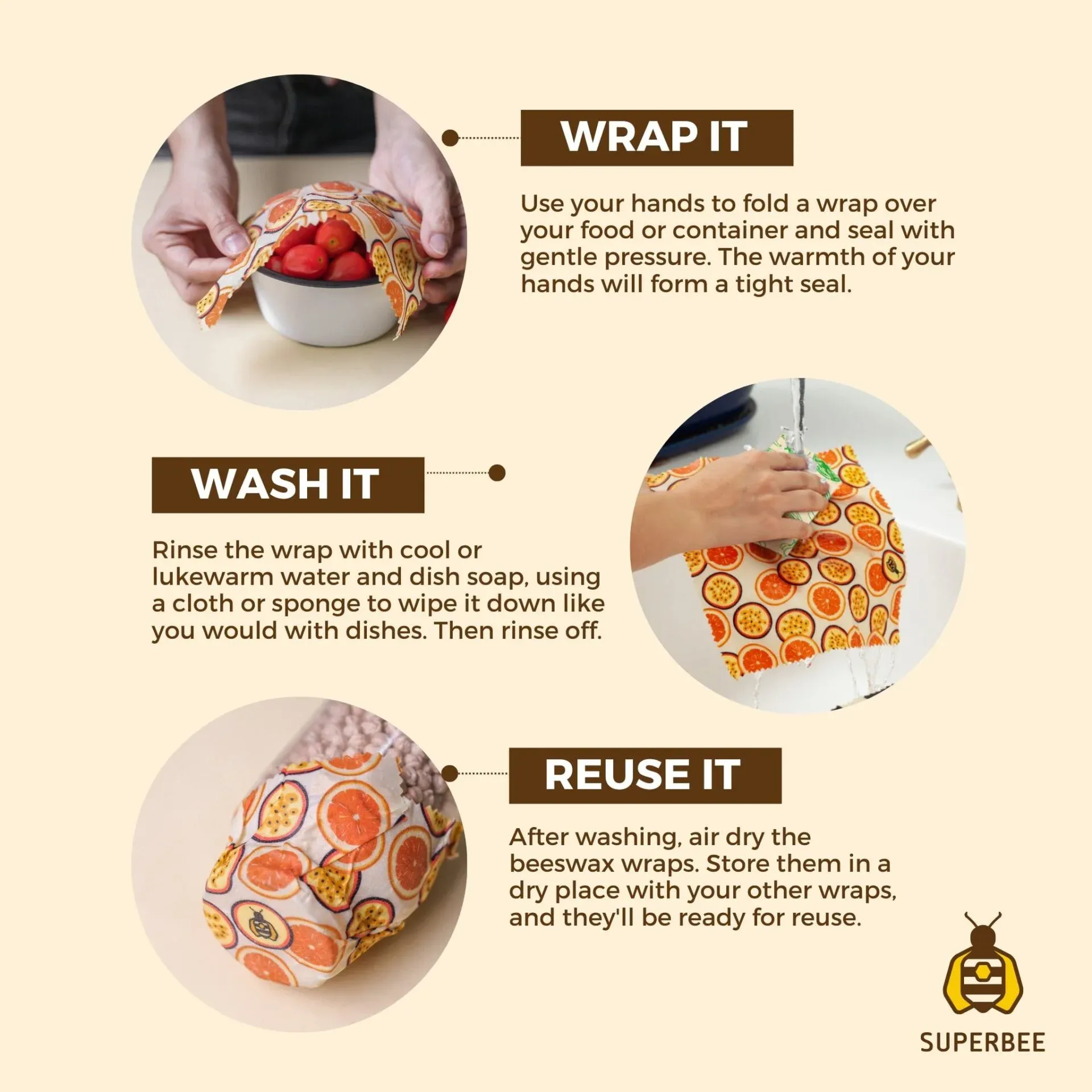 Beeswax Wrap Roll - Elephant