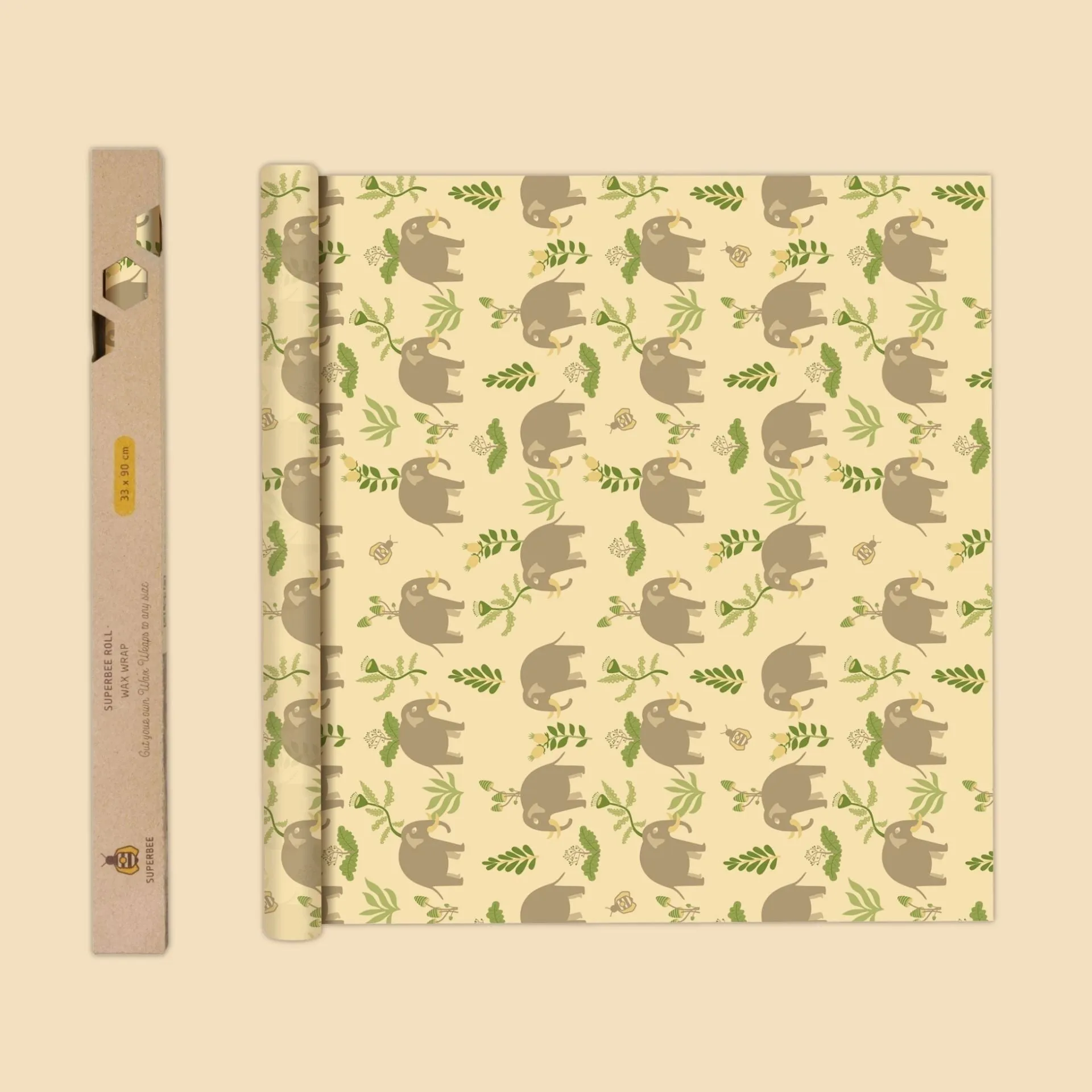 Beeswax Wrap Roll - Elephant