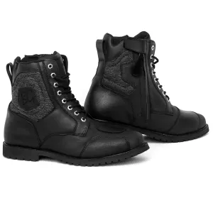 Bikers Gear Australia Assault WP Distressed Leather Urban Motorcycle Boots Black