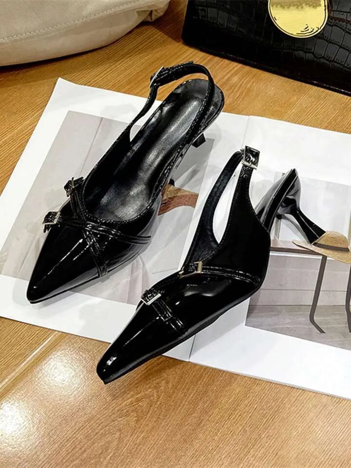 Black Grace Heels