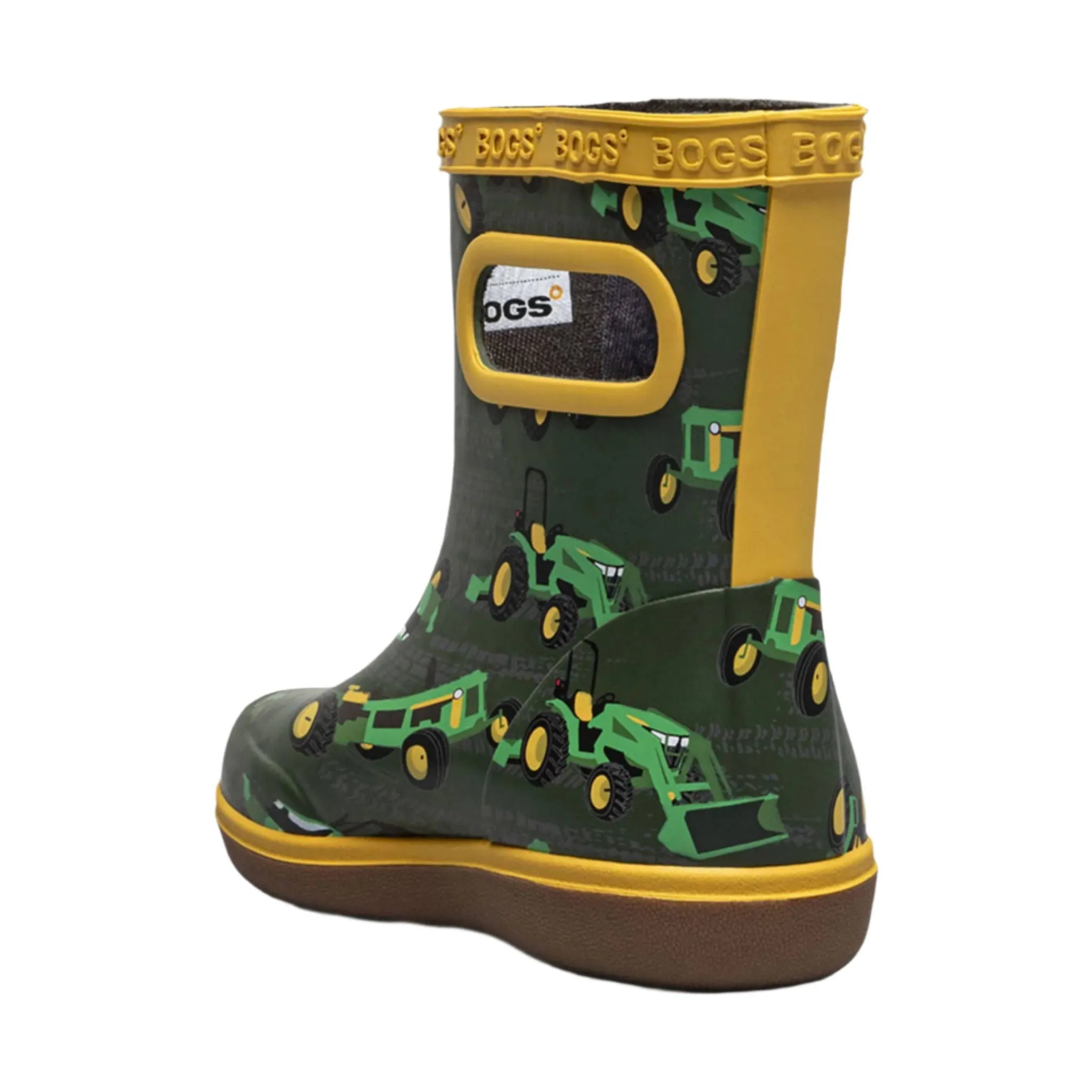 Bogs Kids' Skipper II Tractor Rain Boots- Green Multi