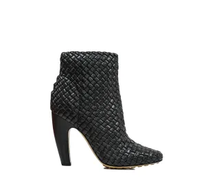Bottega Veneta Women's Black Leather Woven Boot 716171 - 39 Last pair 50% off