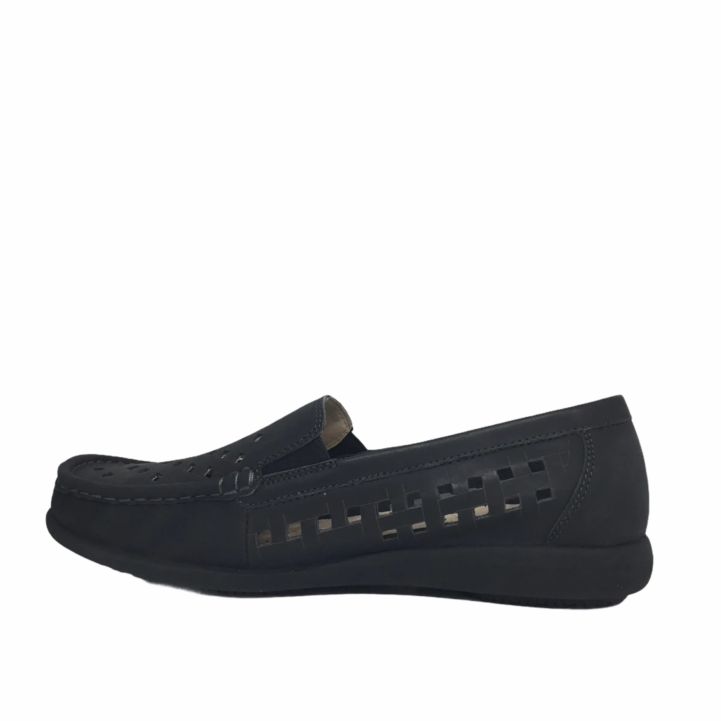 CC Resorts Taffy Black Leather Slip on