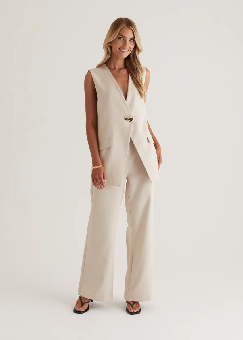 Chanelle Pants - Bone