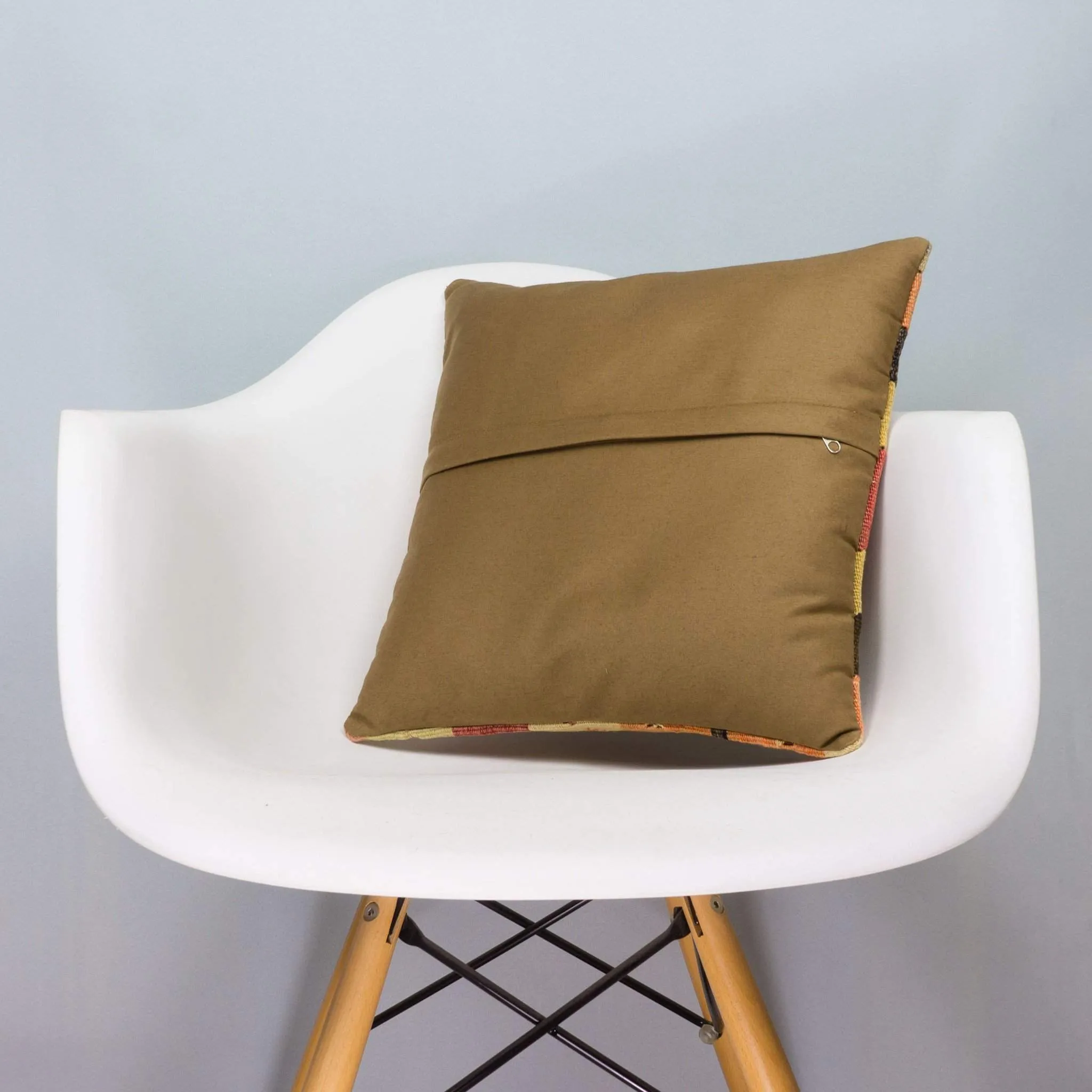 Chevron Multi Color Kilim Pillow Cover 16x16 3696
