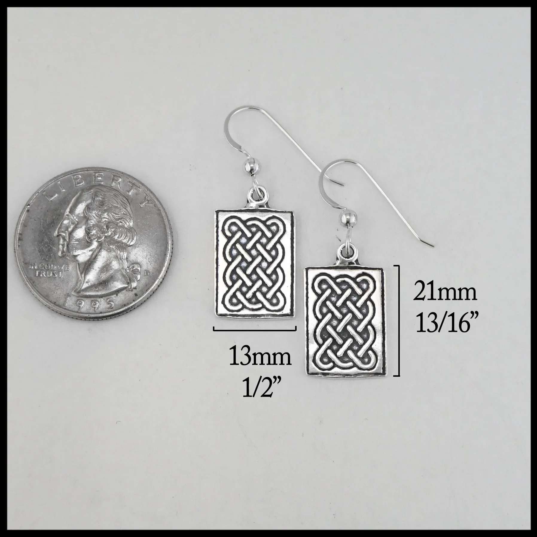Complex Weave Celtic Earrings