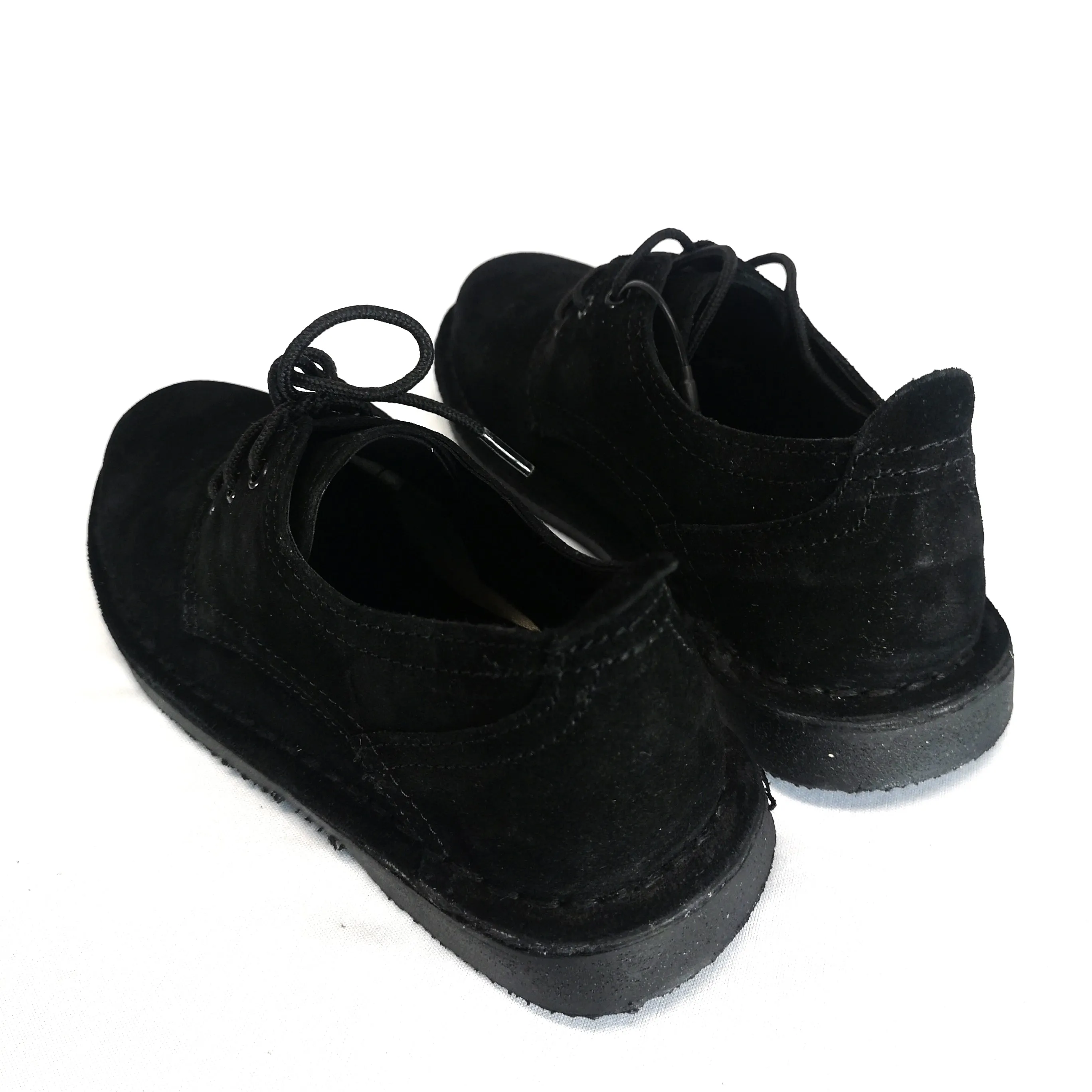 Desert Vellie Commando  Black Suede Shoe