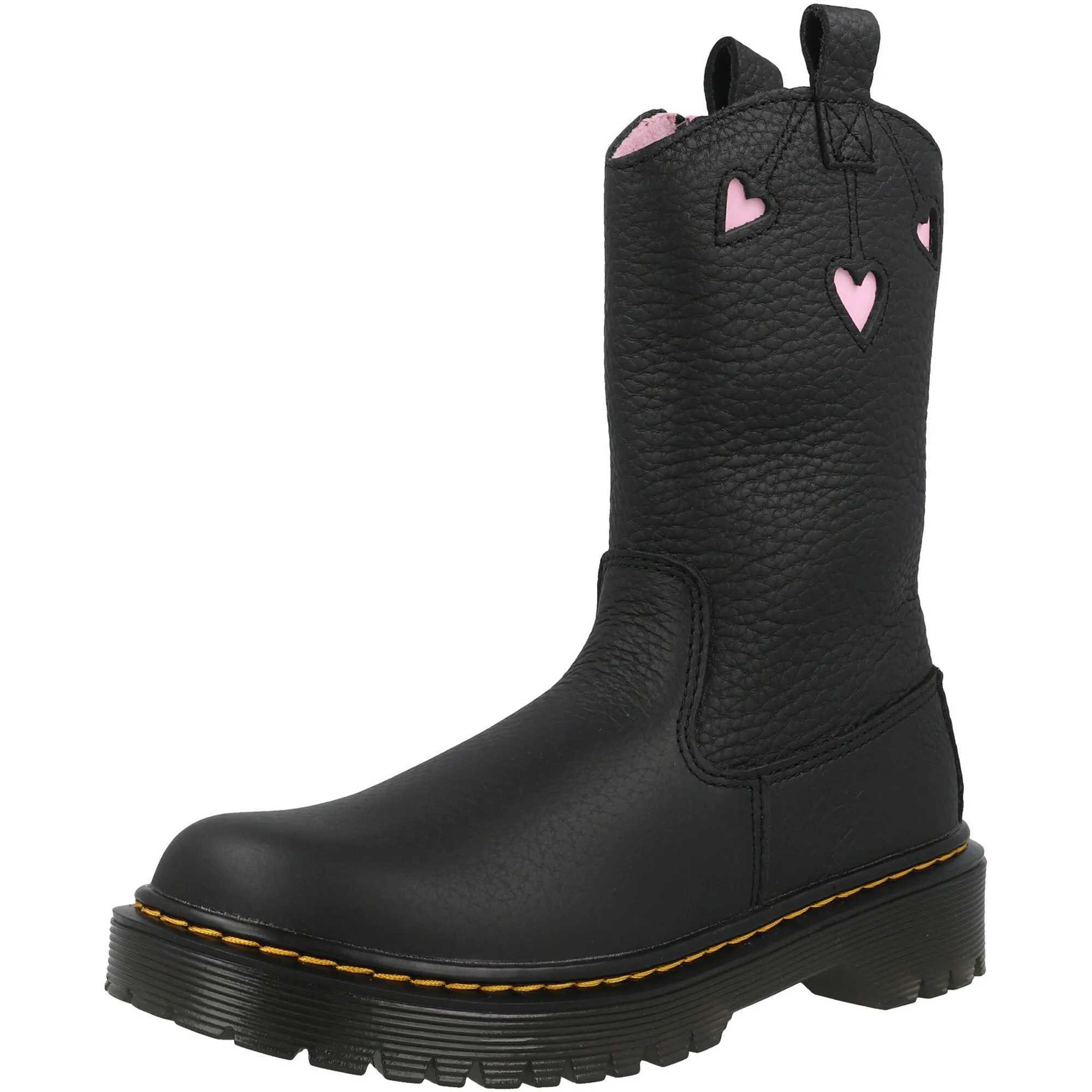Dr Martens Bex Heart Black Pull-On Boots