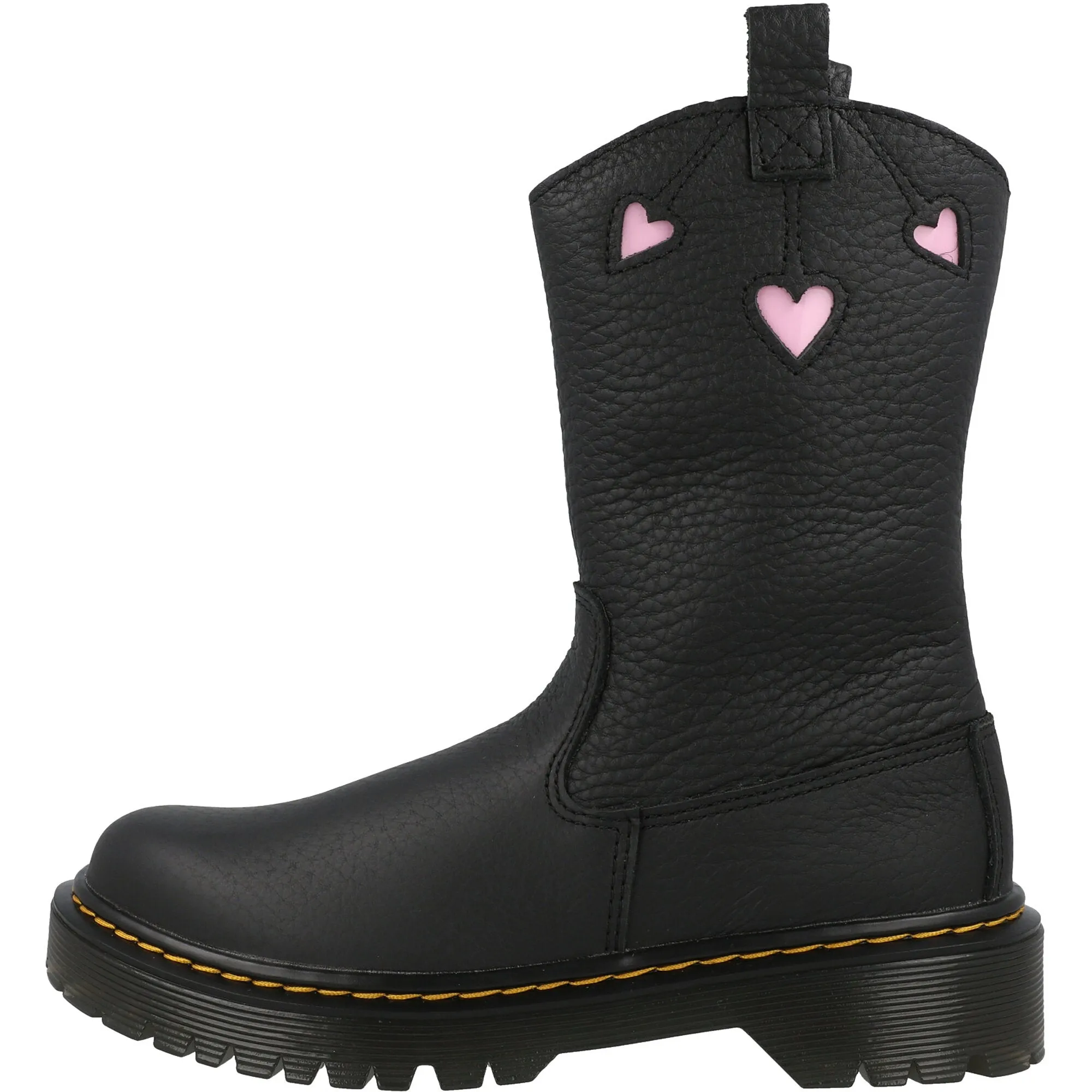 Dr Martens Bex Heart Black Pull-On Boots