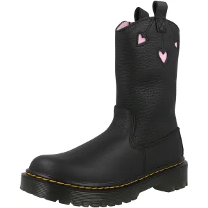 Dr Martens Bex Heart Black Pull-On Boots