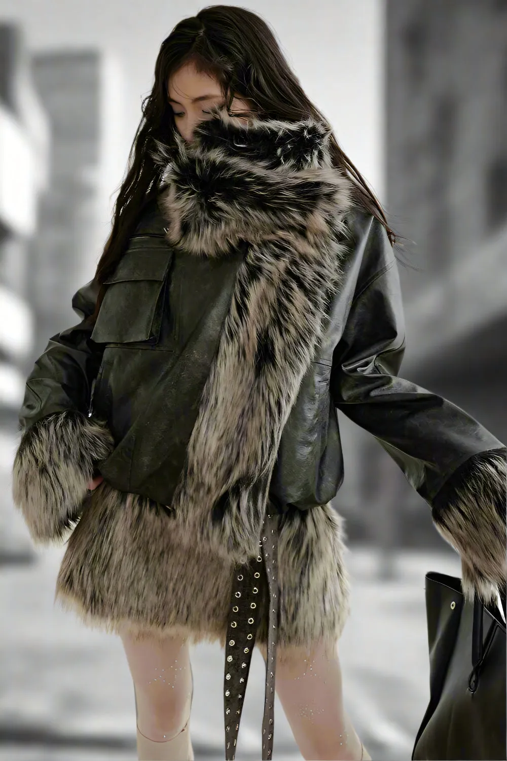 Dual Realm Reversible Fur Jacket