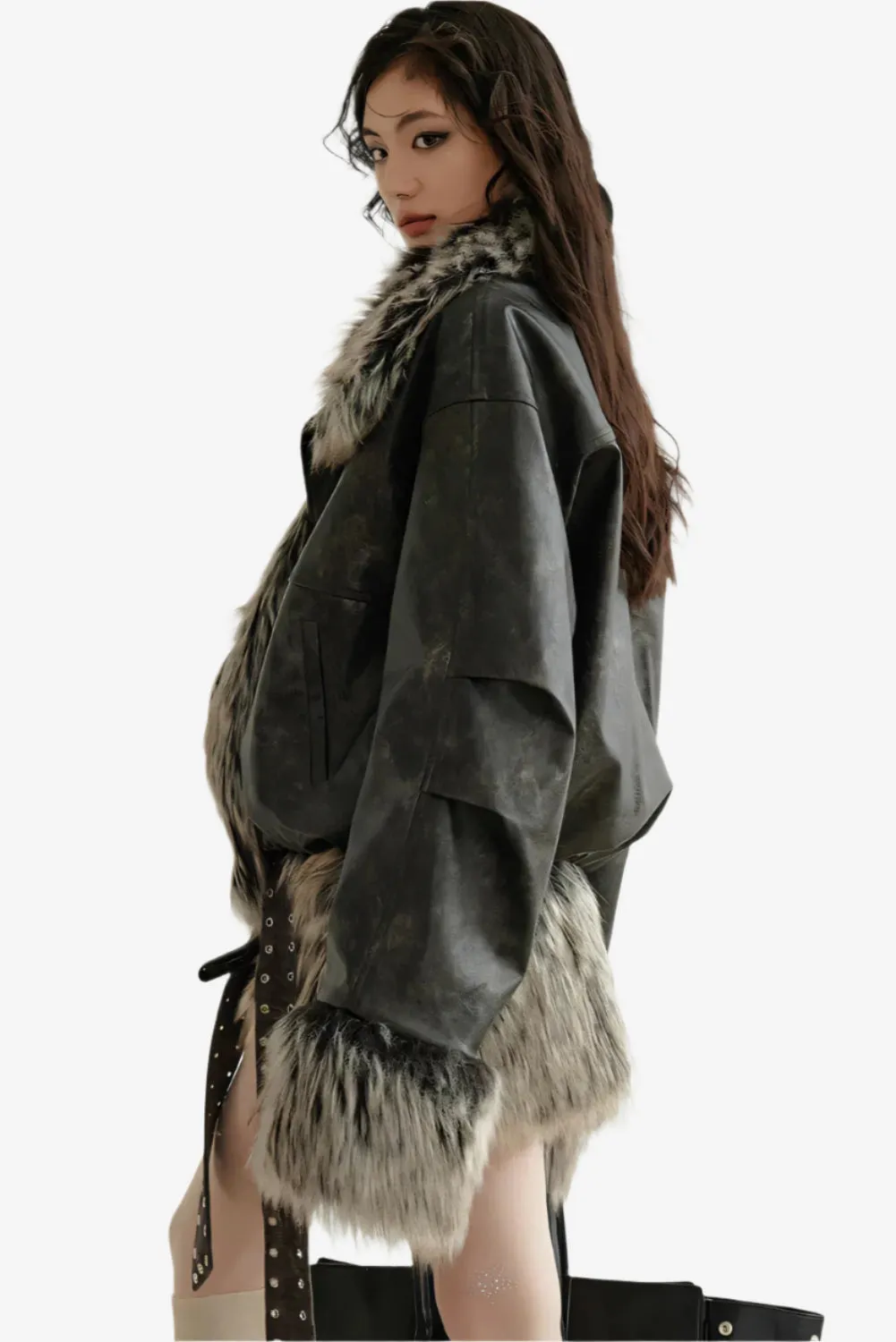 Dual Realm Reversible Fur Jacket