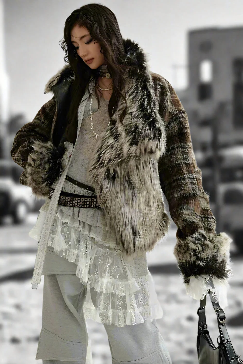 Dual Realm Reversible Fur Jacket