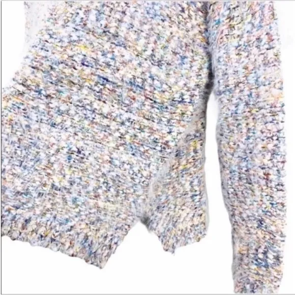 EASEL Multi pastel fuzzy sweater S/M