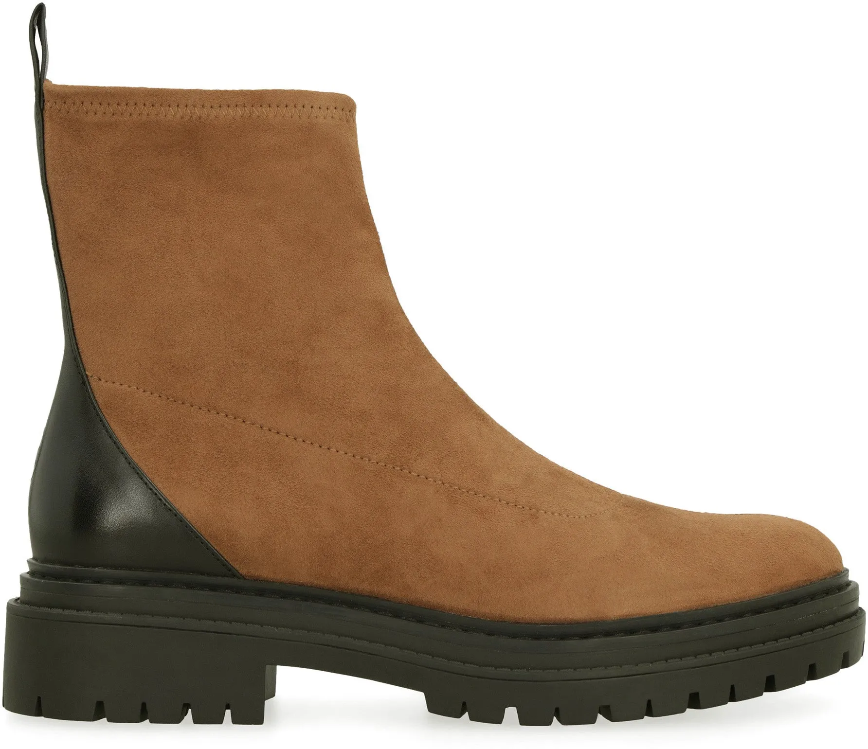 Eco-suede ankle boots