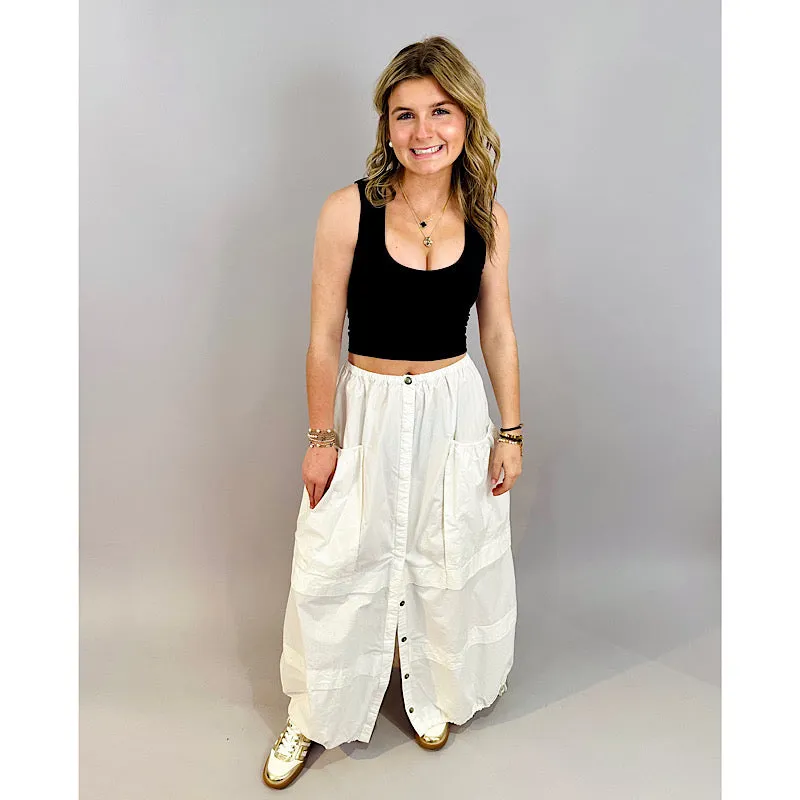 Eloise Maxi Skirt Clean Ivory