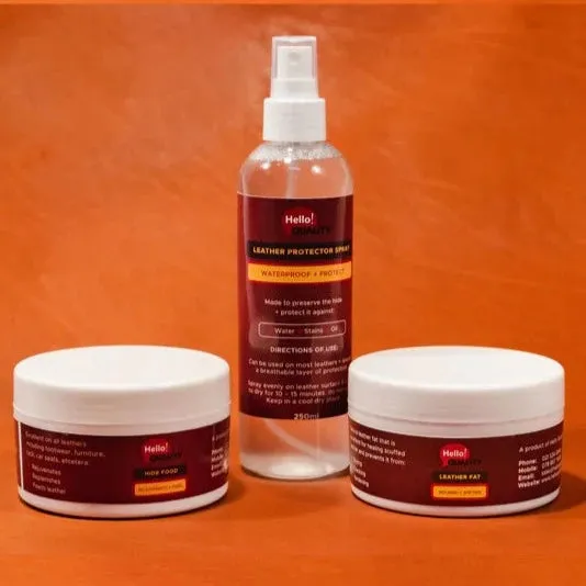 Essential Combo leather care products