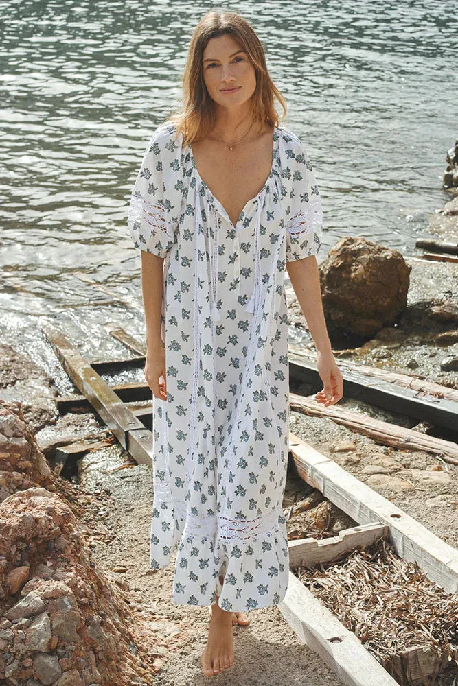 Fable Block Printed Midi Dress