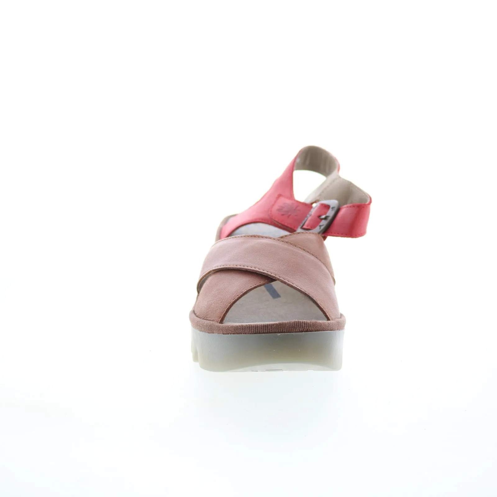 Fly London Bace BACE411FLY-002 Womens Brown Leather Wedges Sandals Shoes