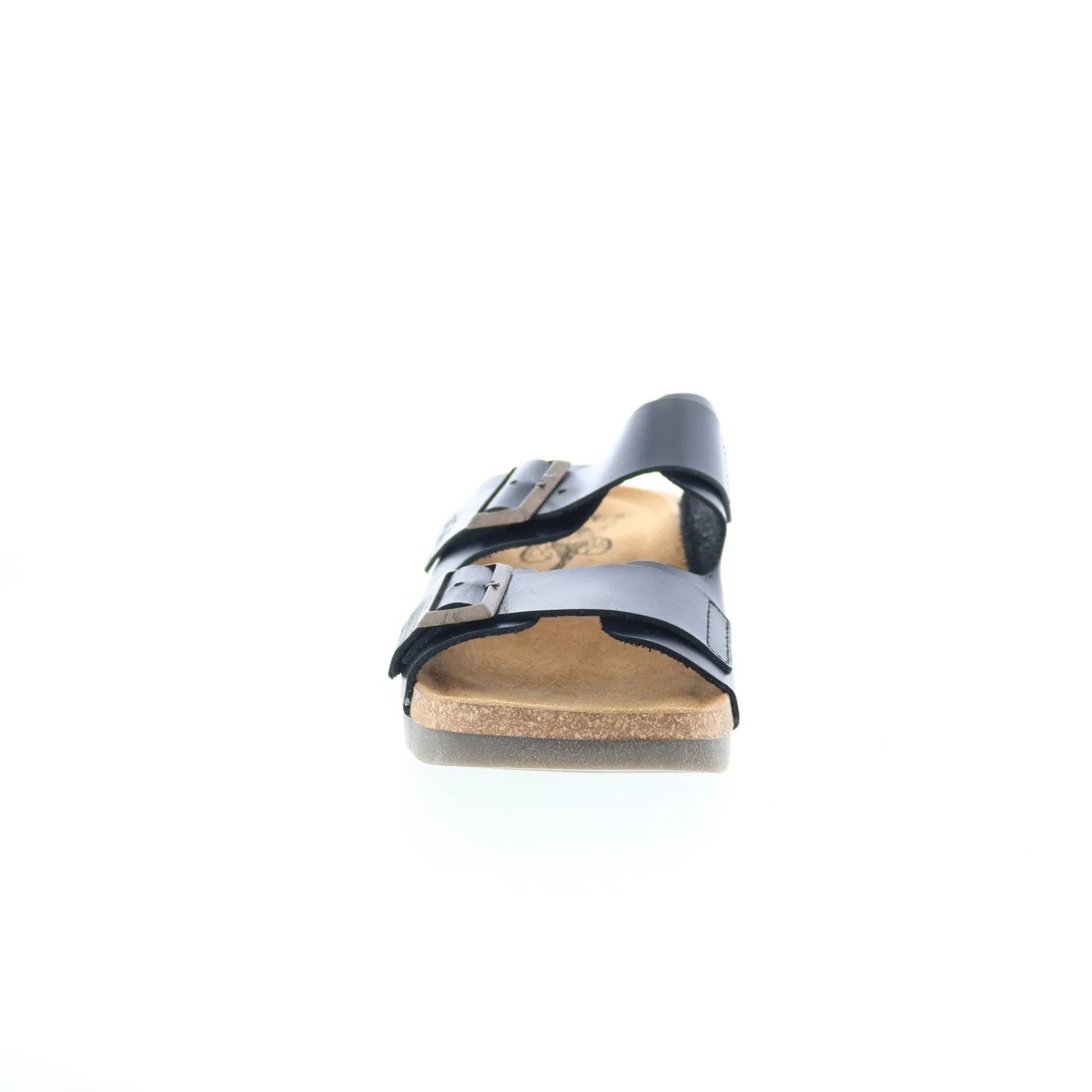 Fly London Caja CAJA721FLY-000 Womens Black Leather Slides Sandals Shoes