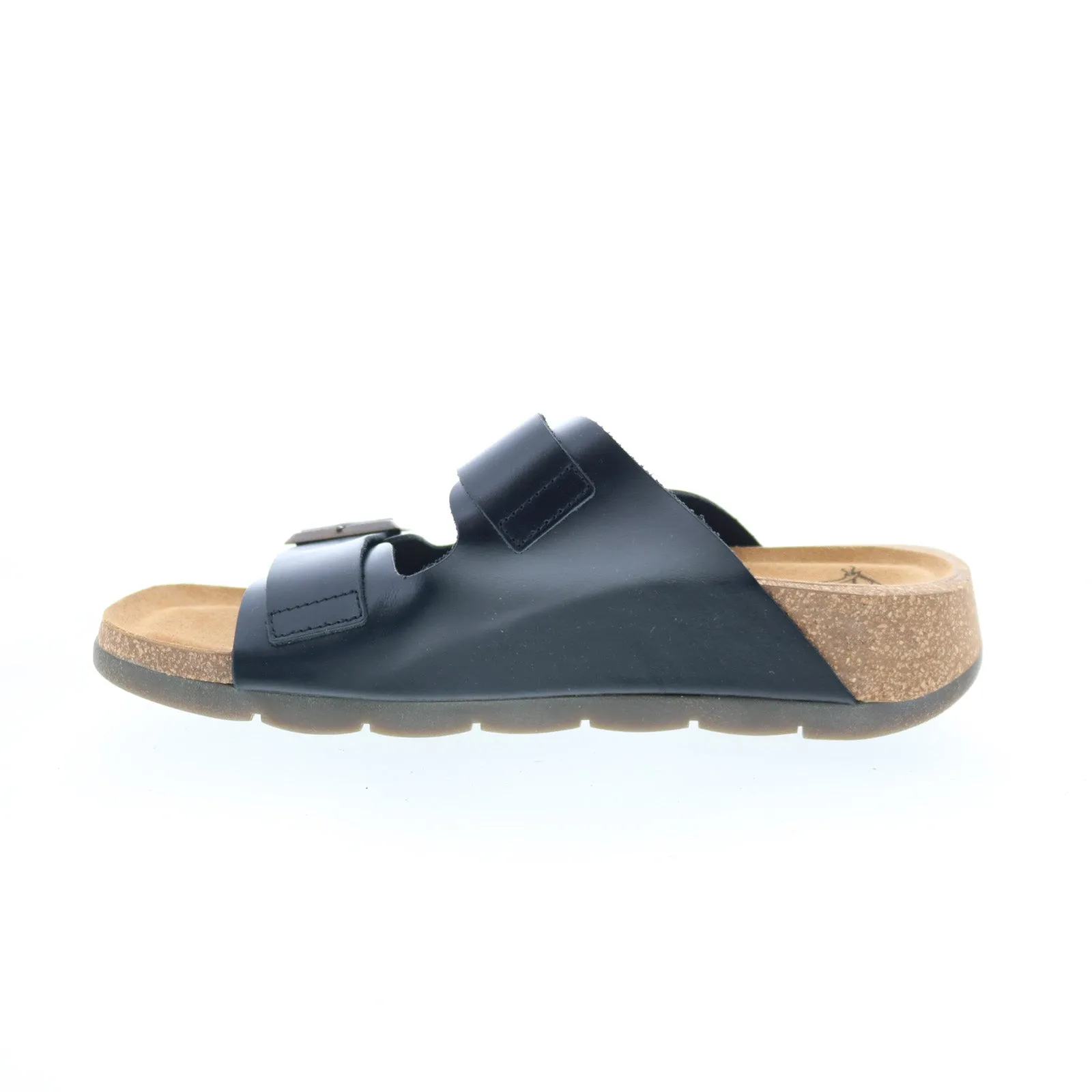 Fly London Caja CAJA721FLY-000 Womens Black Leather Slides Sandals Shoes