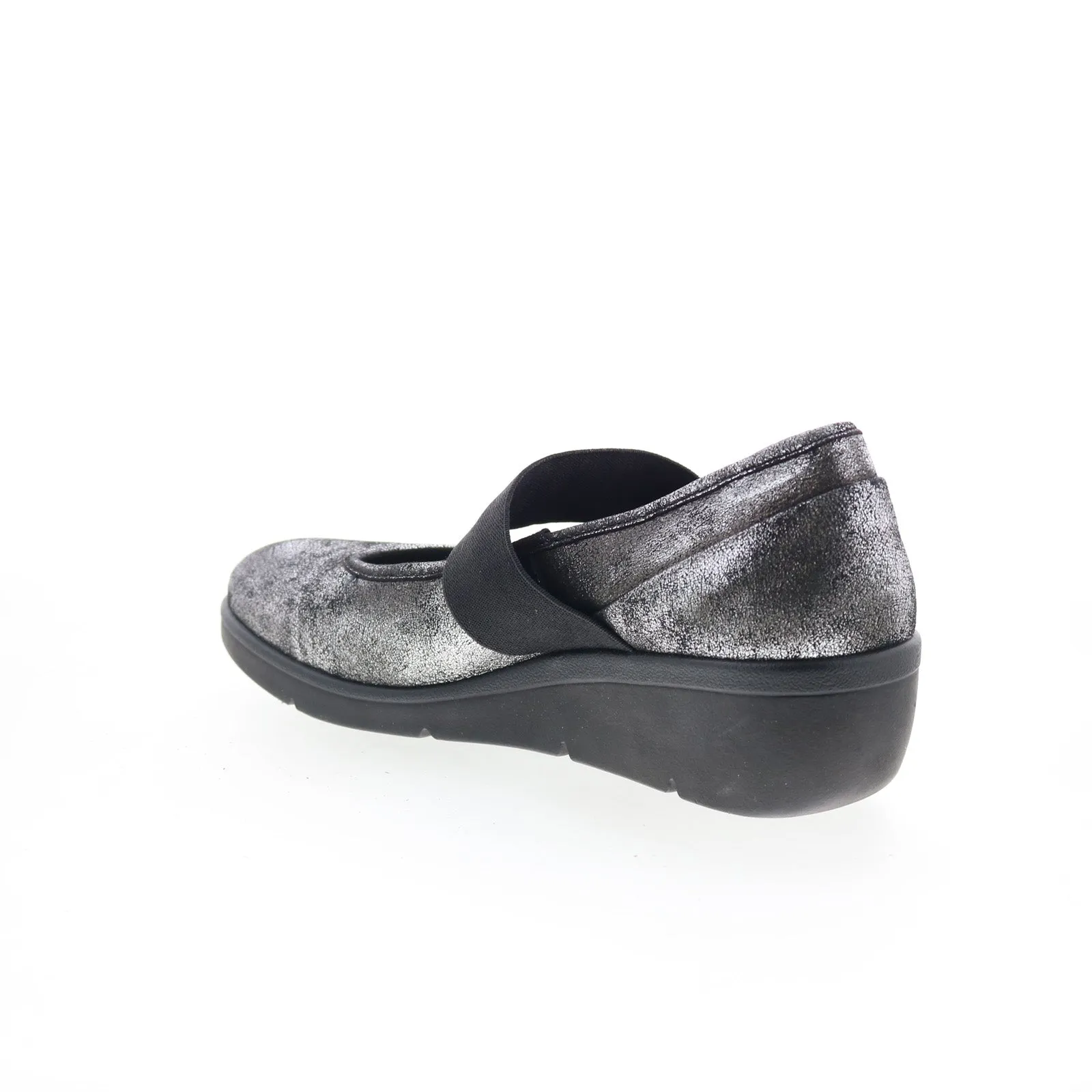 Fly London Nara NARA547FLY-014 Womens Silver Leather Mary Jane Flats Shoes