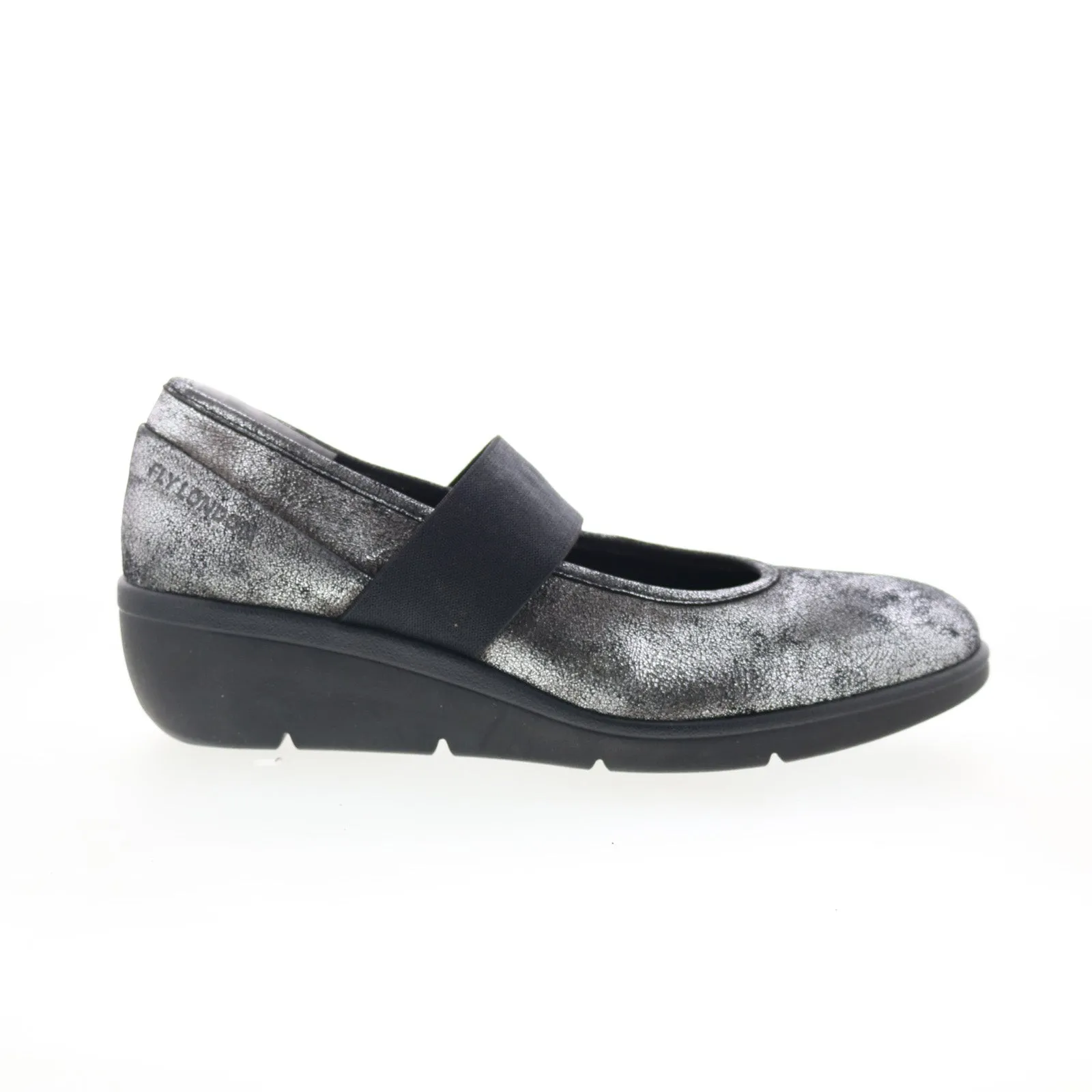 Fly London Nara NARA547FLY-014 Womens Silver Leather Mary Jane Flats Shoes