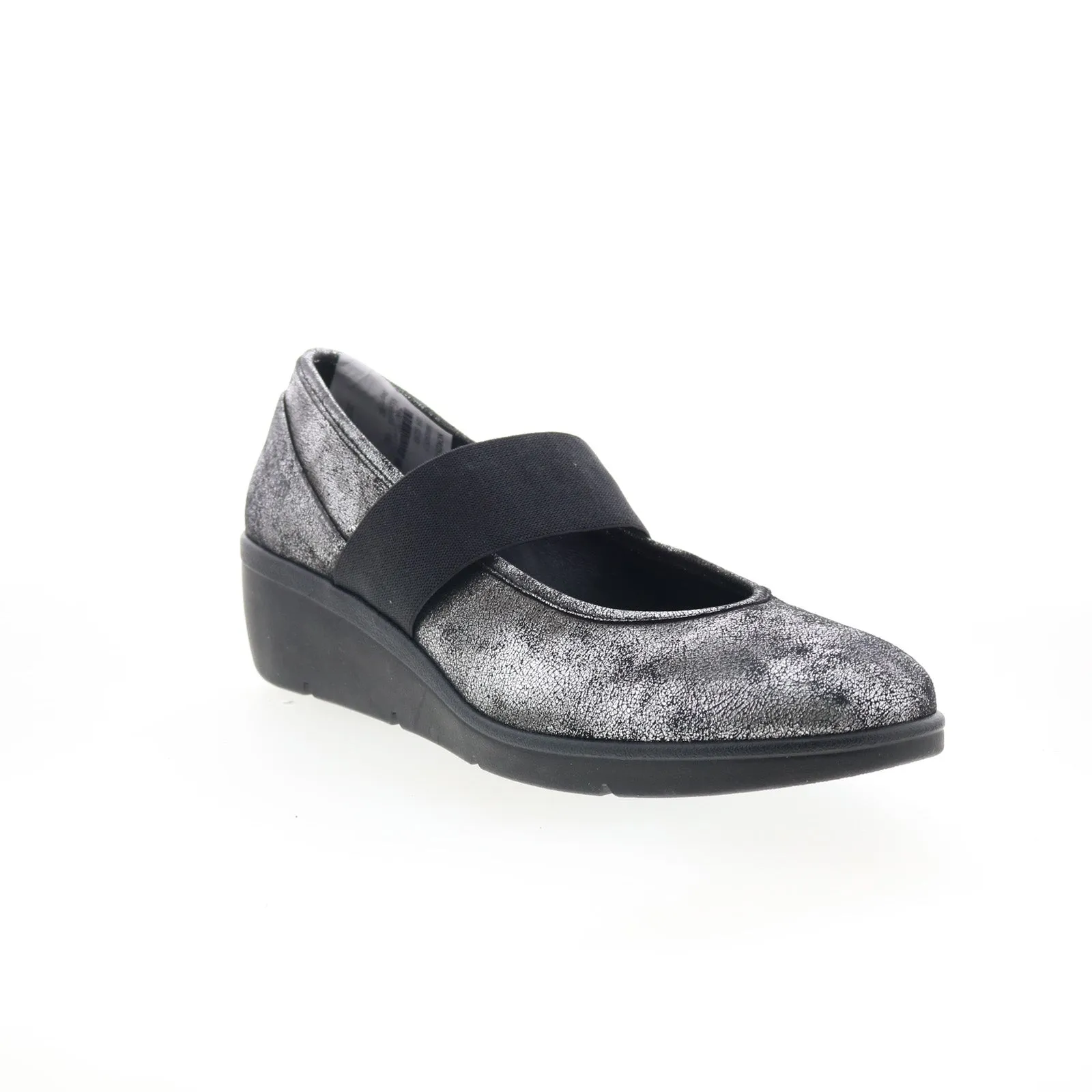 Fly London Nara NARA547FLY-014 Womens Silver Leather Mary Jane Flats Shoes