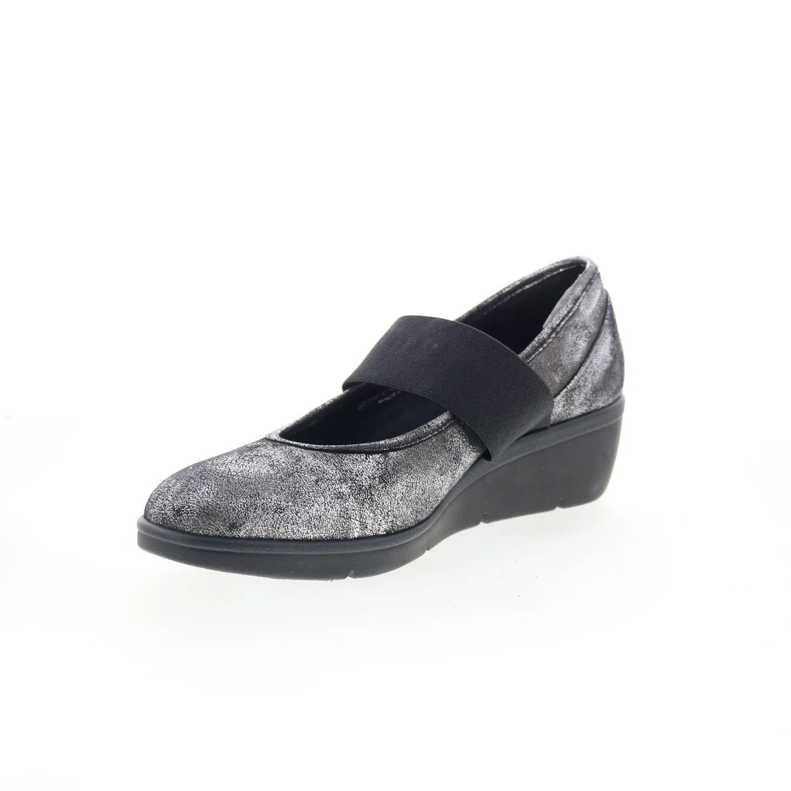 Fly London Nara NARA547FLY-014 Womens Silver Leather Mary Jane Flats Shoes