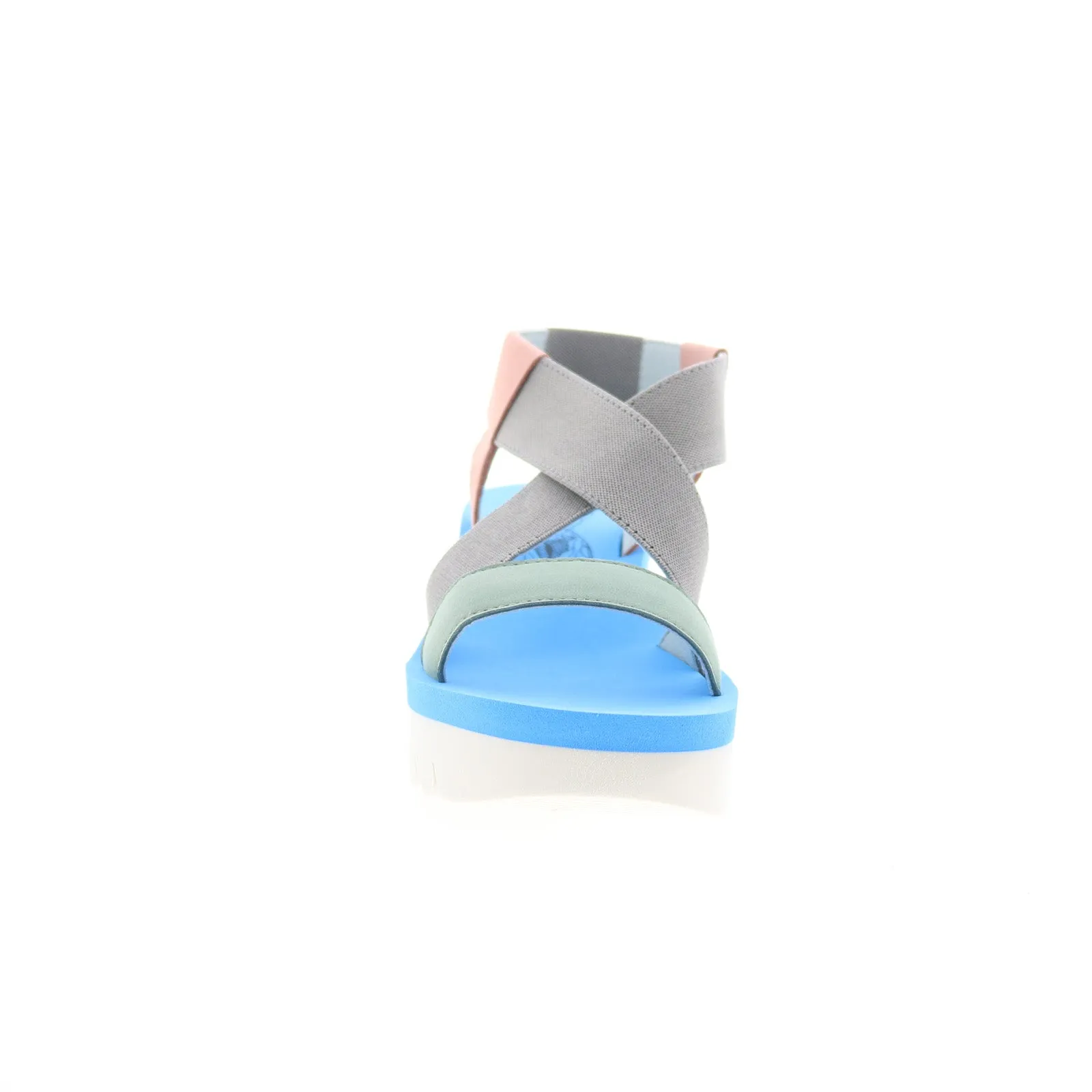 Fly London Yabi YABI922FLY-003 Womens Gray Leather Platform Sandals Shoes