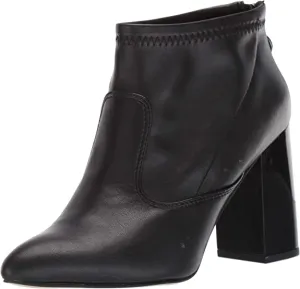 Franco Sarto Women's Kortney Ankle Boot, Black Stretch Leather, 9.5 M US