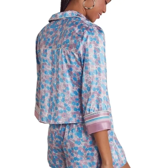 Free People NEW Pillow Talk Satin PJ Set Medium
