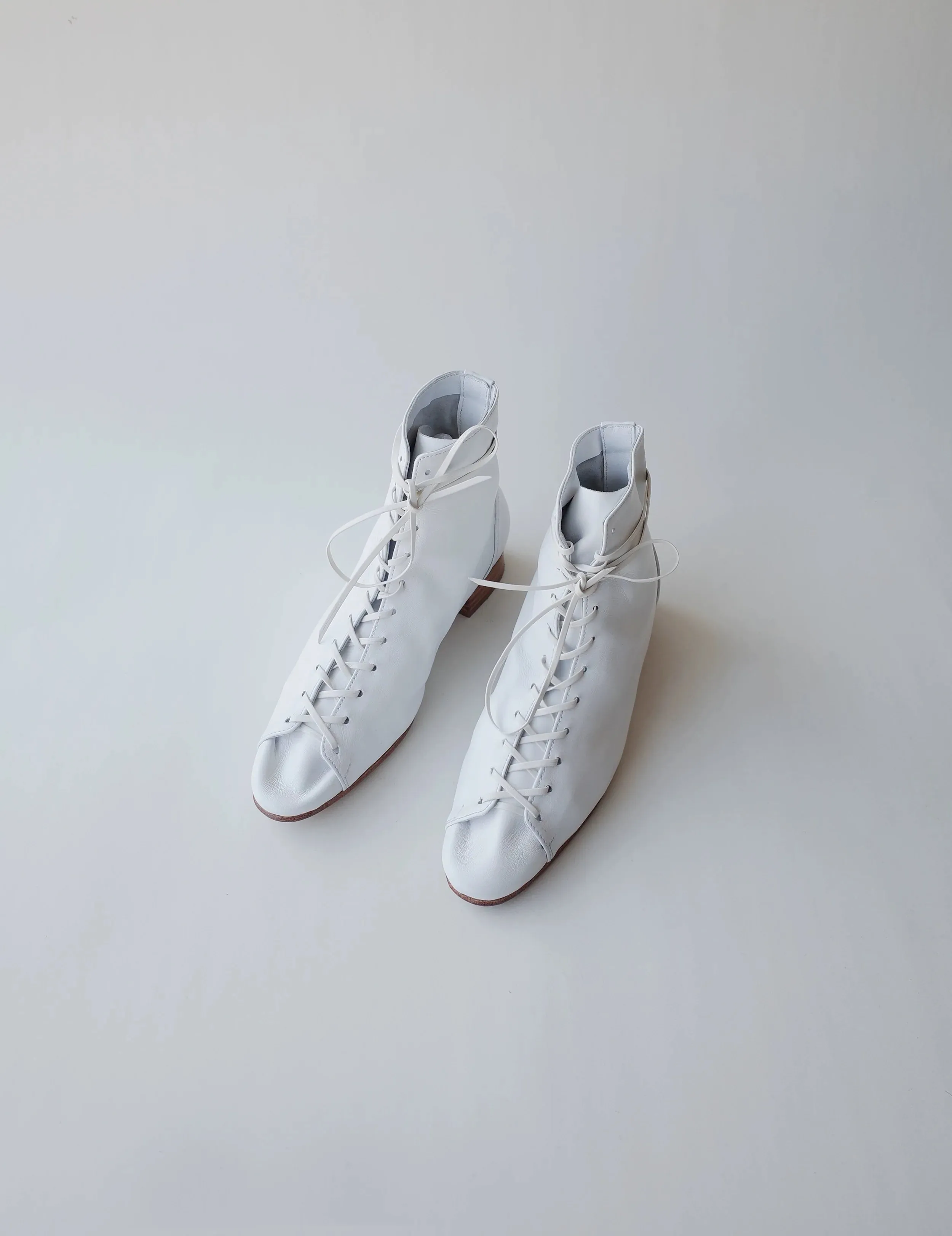 French Lace-Up Ankle Boots