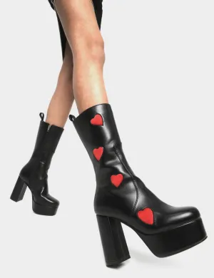 Game Of Love Platform Calf Boots