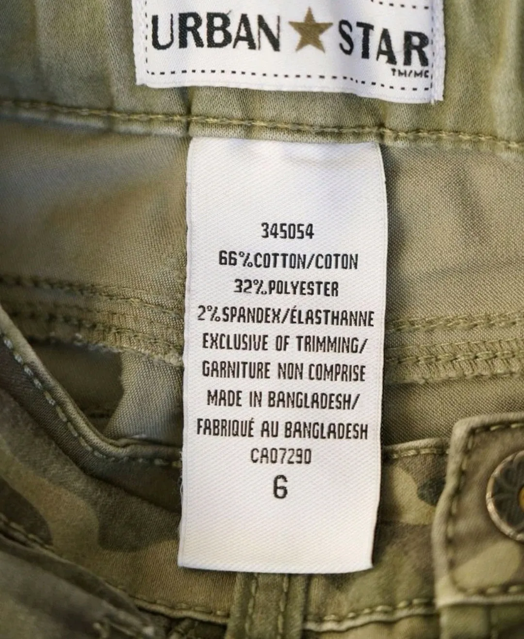 GIRL SIZE 6 YEARS - URBAN STAR & JOE FRESH, Casual Pants (2-Pack) VGUC B16