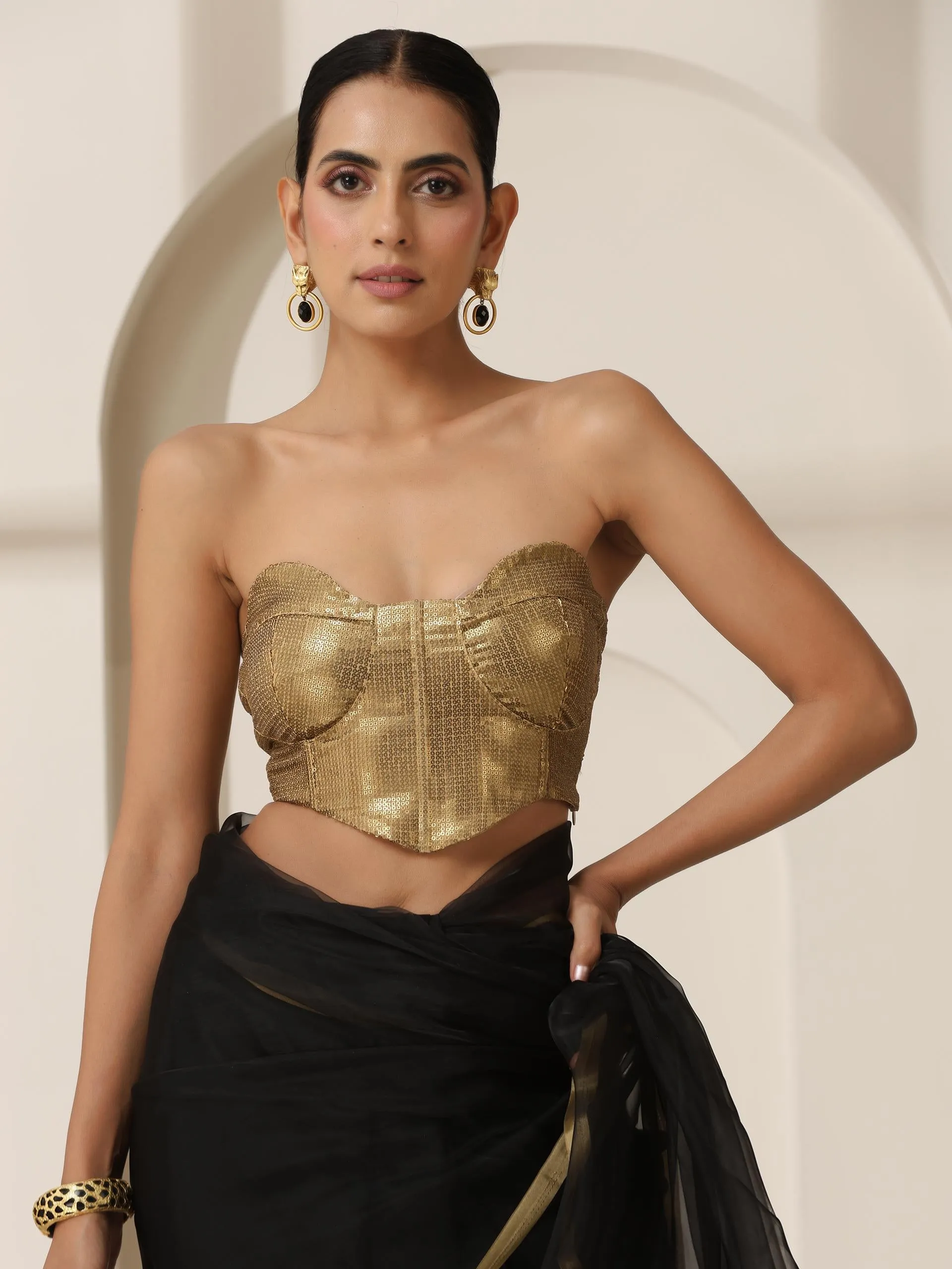 Gold Corset Blouse