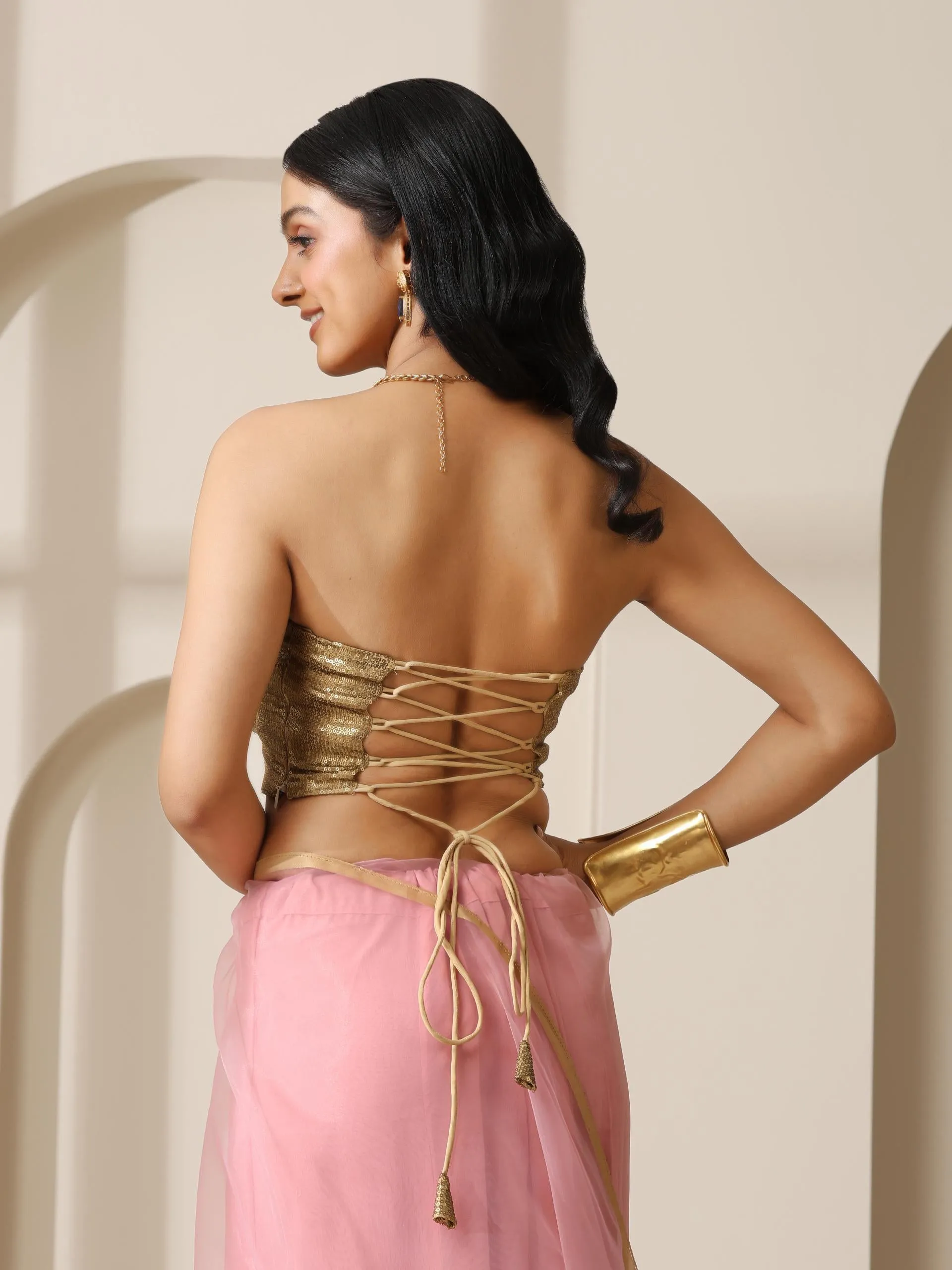 Gold Corset Blouse