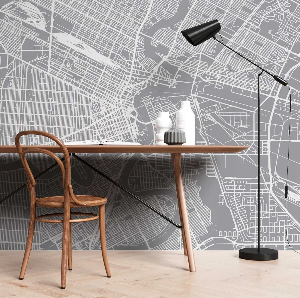 Grey Winnipeg Wallpaper Mural