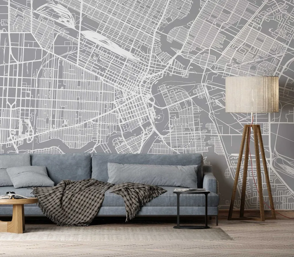 Grey Winnipeg Wallpaper Mural
