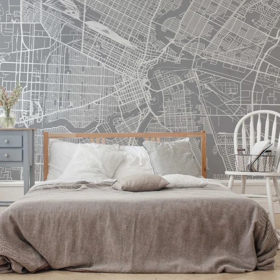 Grey Winnipeg Wallpaper Mural