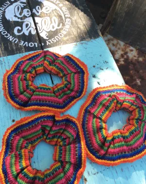 Guatemalan Multi-Colored Hair Scrunchie